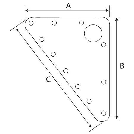 RUTGERSON Kopfbrett Aluminium 112x140x171mm - 2 Varianten