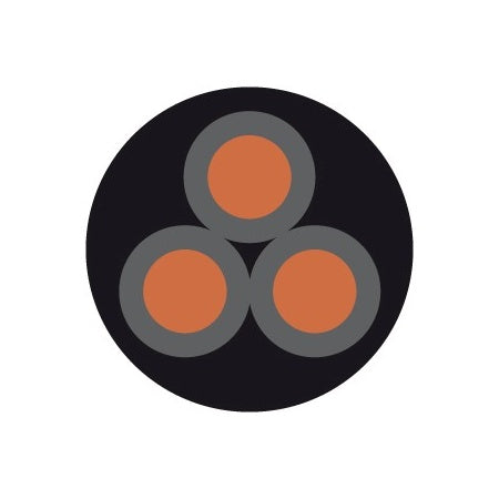 Stromkabel Dreiadrig OZ-600 Cu/PVC feinstdrähtig