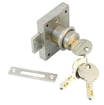 LAMP Kastenschloss 7810 Edelstahl A2 Messing vernickelt - Boot