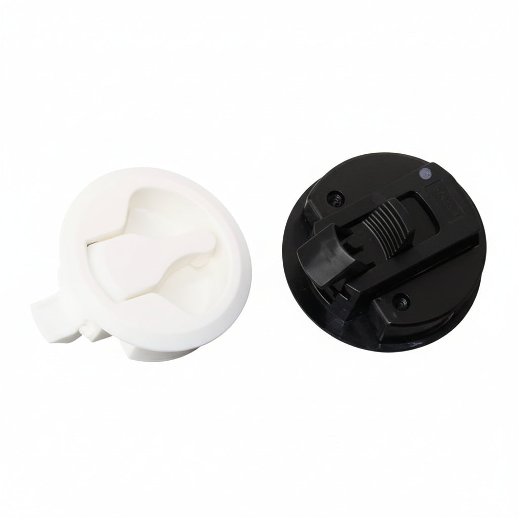 LAMP SUGATSUNE Bodenheber-Schnappverschluss LJ-61 - Polycarbonat - 61,5mm - Weiß & Schwarz