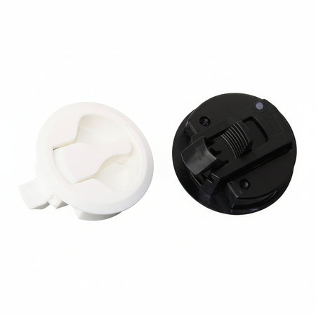 LAMP SUGATSUNE Bodenheber-Schnappverschluss LJ-61 - Polycarbonat - 61,5mm - Weiß & Schwarz