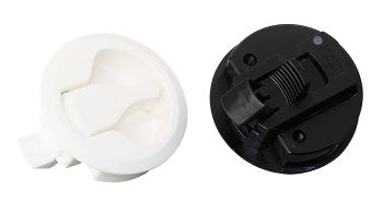 LAMP SUGATSUNE Bodenheber-Schnappverschluss LJ-61 - PC/A4, 61,5mm, Weiß & Schwarz