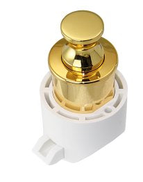 LAMP Druckknopfschnäpper PKL-08 für Türen 15-30mm - verchromt und Messing poliert Messing poliert