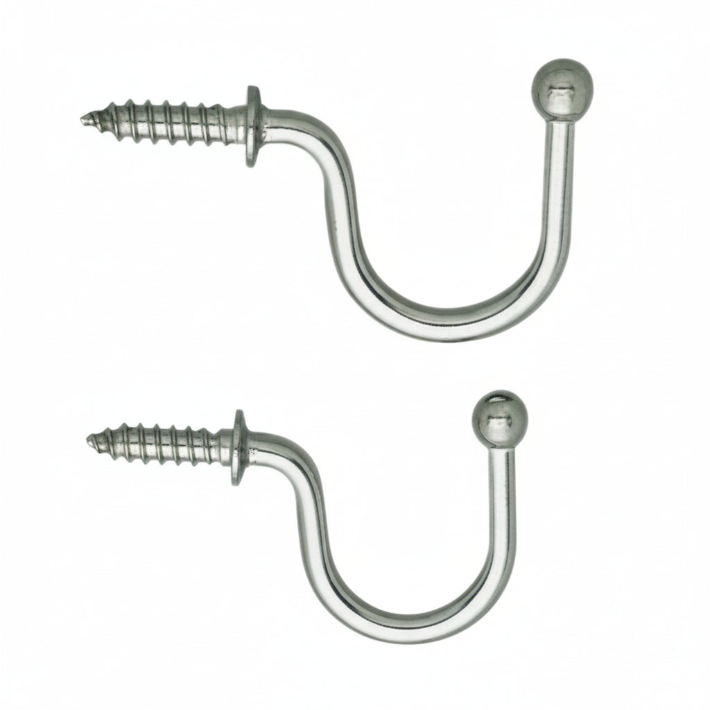 LAMP Edelstahlhaken TF Edelstahl A2 poliert 21-41mm - VE 10 Stück