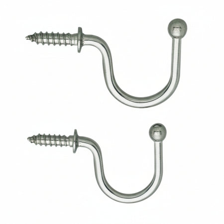 LAMP Edelstahlhaken TF Edelstahl A2 poliert 21-41mm - VE 10 Stück