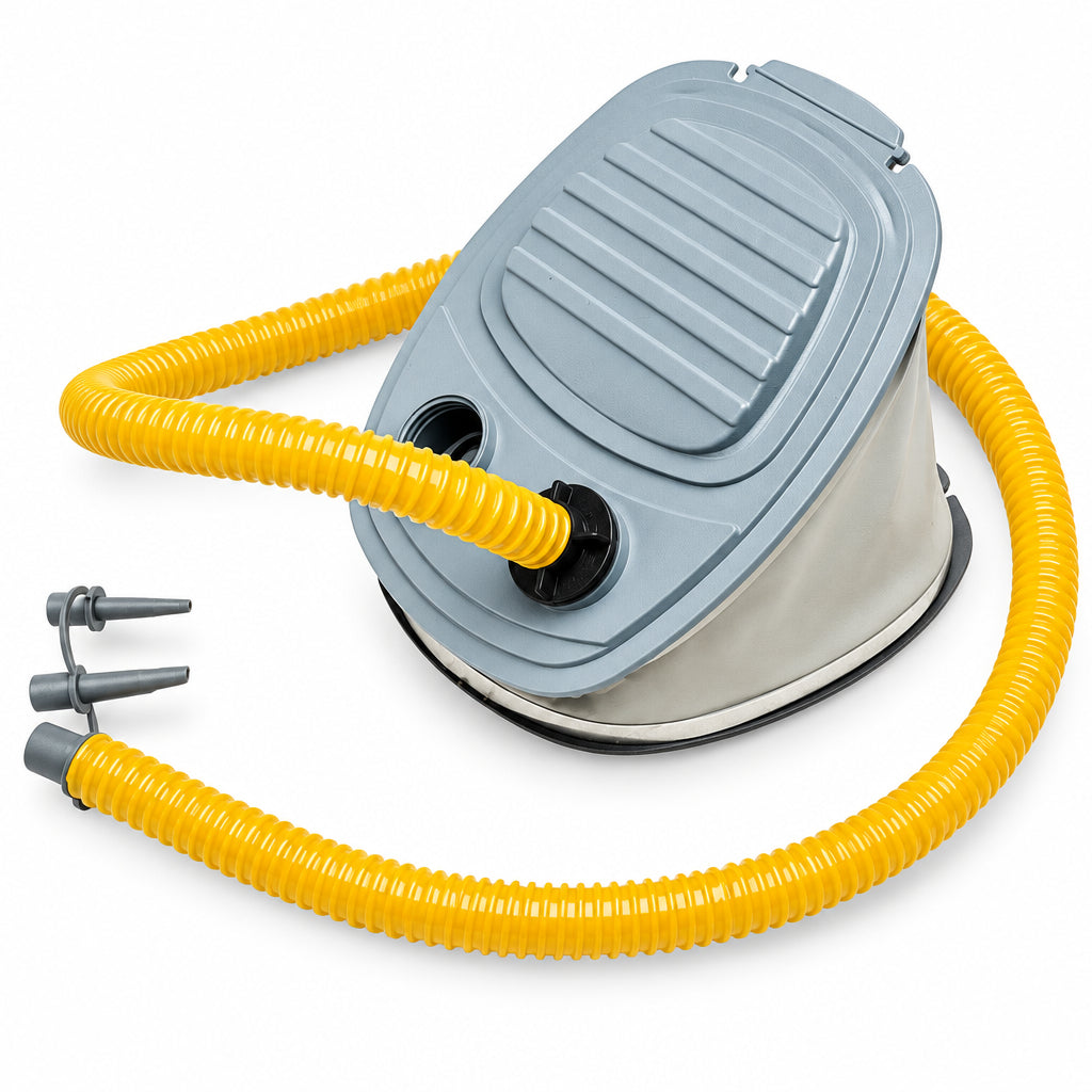 SCOPREGA BRAVO 1/SL Fußpumpe 4,0 Liter – 0,5 bar für Schlauchboot, Kajak & Fender