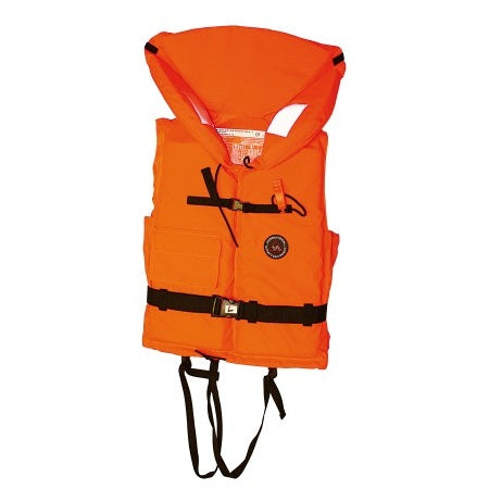 Feststoff-Rettungsweste 100N CE – Erwachsene & Kinder – Orange – 30-90+ kg