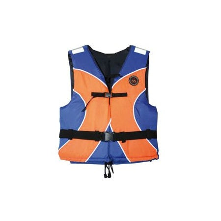 AQUARIUS Schwimmweste Standard CE 40-50 N – Orange/Blau – 40-90+ kg