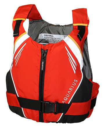 AQUARIUS Schwimmweste MQ Plus CE 50 N – Rot/Cyan – XS-XXL – 30-80+ kg rot