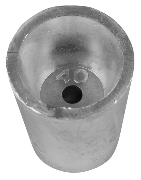 Konische Wellenanoden ohne Bolzen Zink - Übersicht 33mm bis 72mm