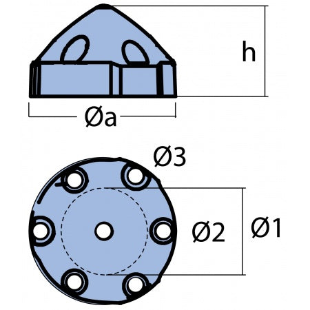 Propelleranoden Zink für Max Prop - Übersicht verschiedene Größen
