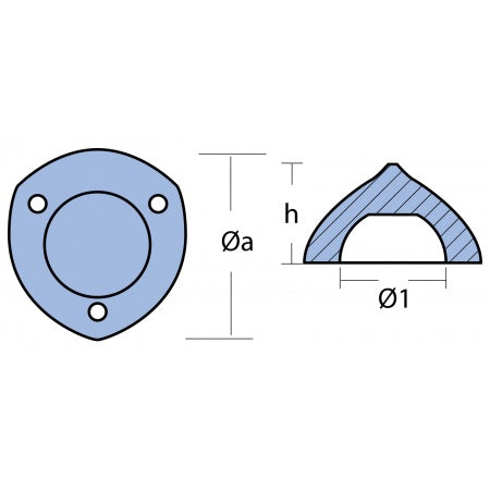 Propelleranoden Zink für Max Prop - Übersicht verschiedene Größen