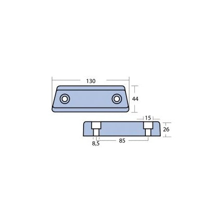 Bar Anode Volvo Penta Duo Prop 290 - Original Ersatzteil 852835 Zink Magnesium