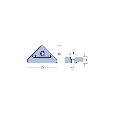 Triangle Anode Volvo Penta Duo Prop 290 - Original Ersatzteil 872793