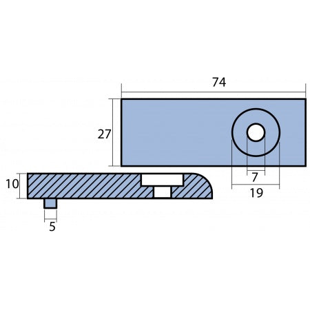 Motoranode Mercury Verado 10 - Original Ersatzteil 893404 Aluminium