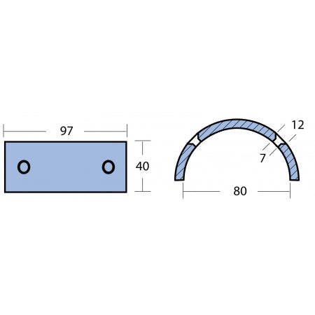 GORI Ringanode Zink für Welle 13-18" 2-Blatt Propeller
