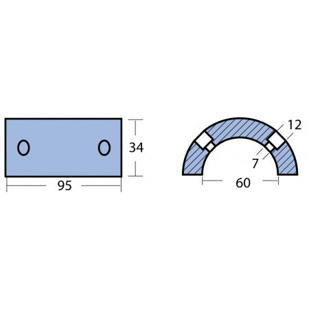 GORI Ringanode Zink für Welle 18-20" 3-Blatt Propeller
