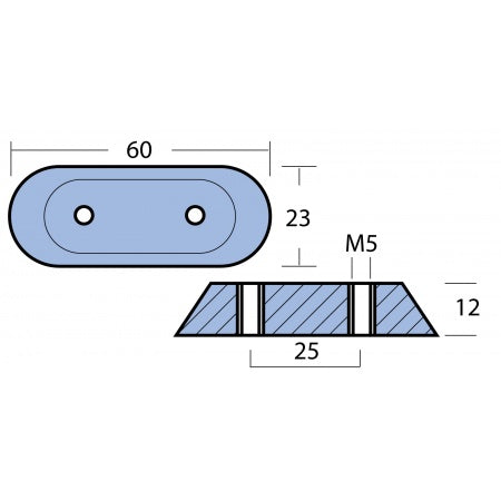 Stabanode Aluminium Honda BF 2-100PS (bis 1997)