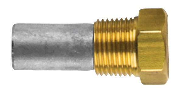 Stiftanode zweiteilig Zink/Messing - NPT Gewinde MATECE1G