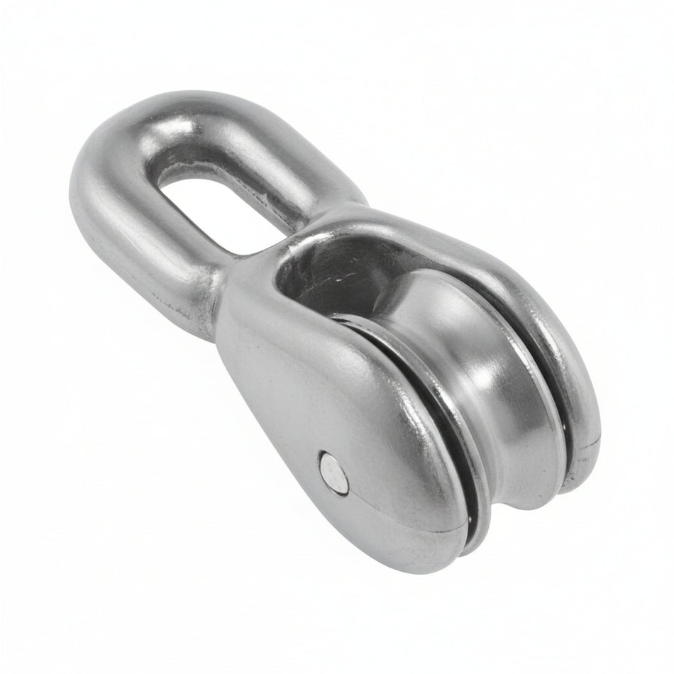 Flaggleinenblock Einfach Nylon/POM - 2 Größen, gleitgelagert, 10er Pack