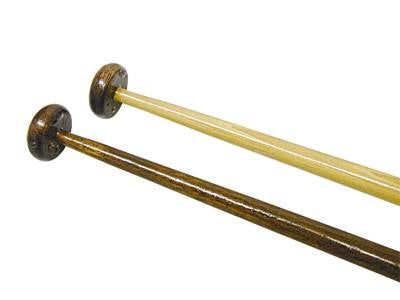 Flaggenstock Holz Kiefer/Mahagoni lackiert – 400mm bis 900mm mit Mahagoniknopf