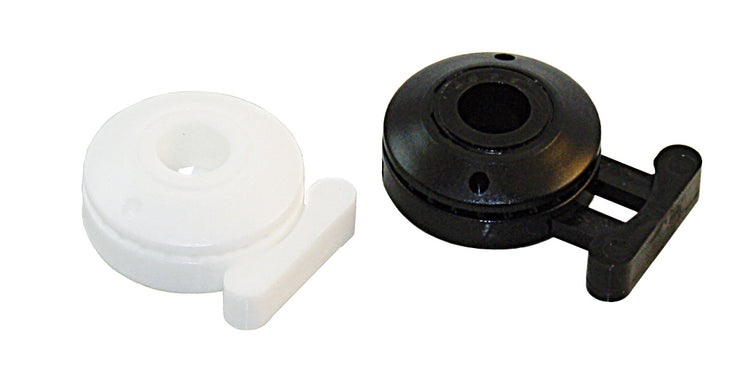 Schnellverschluss System PVC Oberteil Unterteil weiß schwarz Maschinenschraube Holzschraube Blechschraube