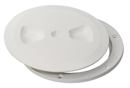 CLAMCLEAT Inspektionsdeckel mit Schraubverschl. ASA 150mm schwarz 165 mm weiß