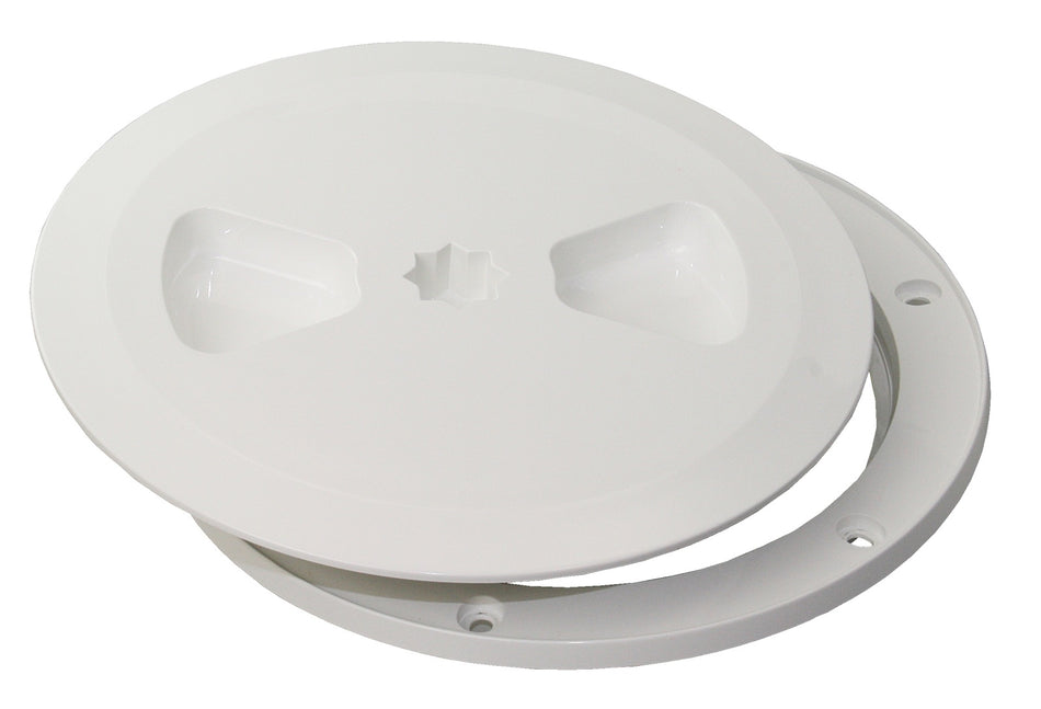 CLAMCLEAT Inspektionsdeckel mit Schraubverschl. ASA 150mm schwarz 165 mm weiß