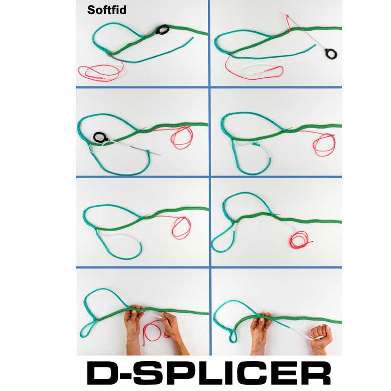 D-SPLICER Soft Fid - Innovatives Spleißwerkzeug aus Dyneema für Kern-Mantel-Tauwerk