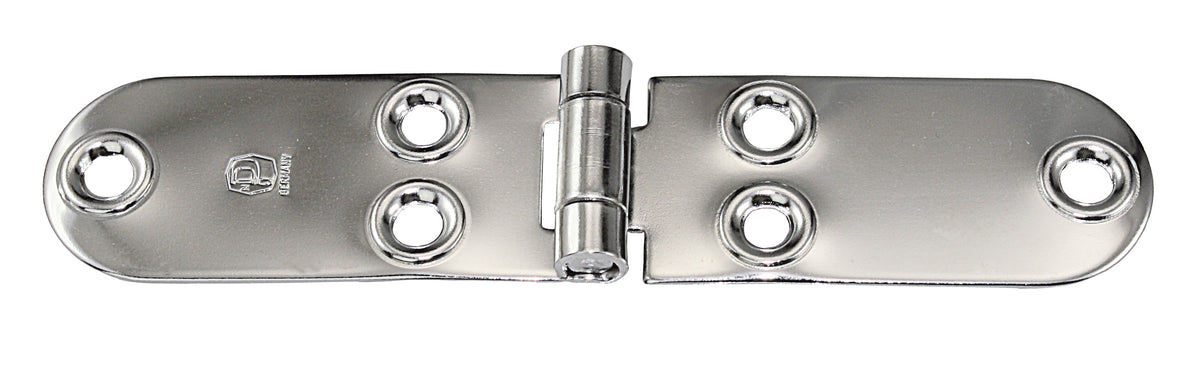 Scharnier flachliegend Edelstahl mit vorstehender Prägung 70x70 mm