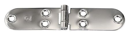 Scharnier flachliegend Edelstahl mit vorstehender Prägung 70x70 mm