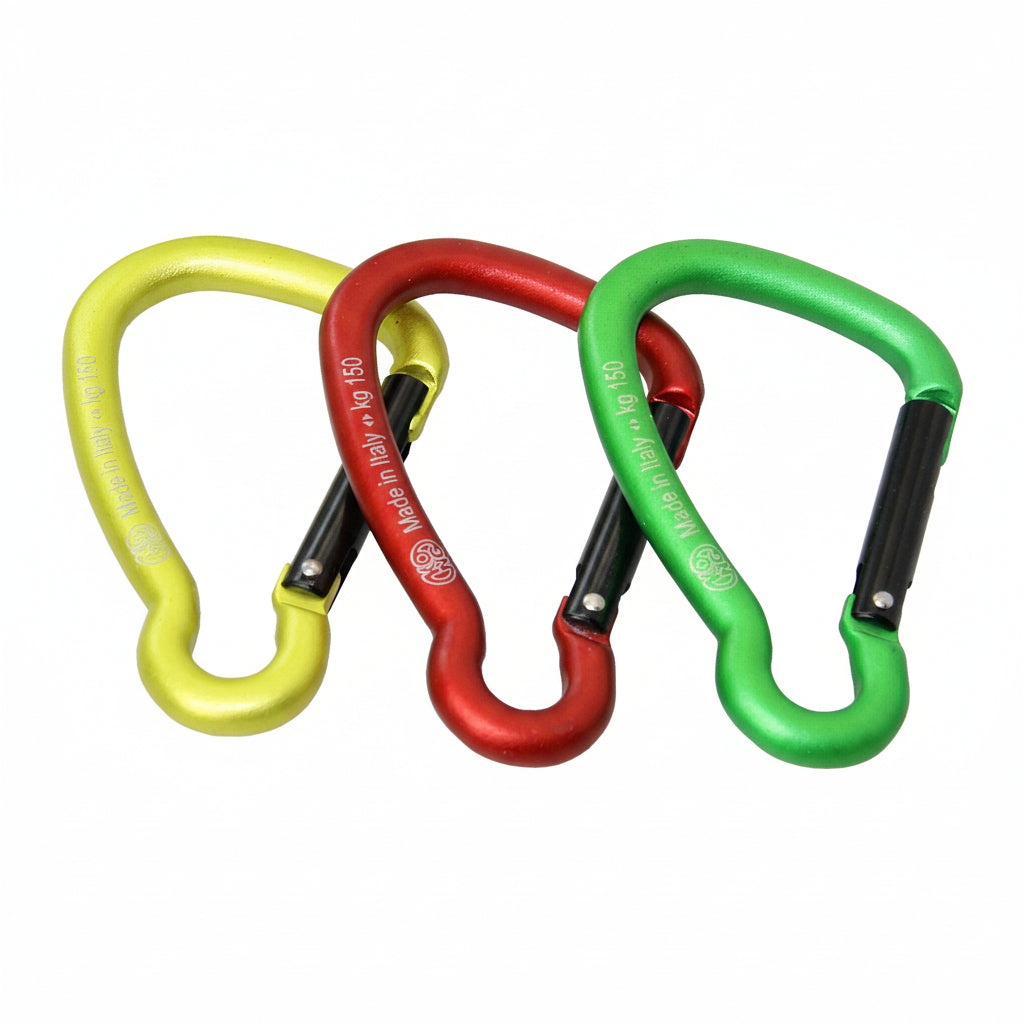 KONG HARNESS Karabiner asymmetrisch Aluminium farbig eloxiert KEY-LOCK - verschiedene Größen