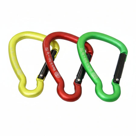 KONG HARNESS Karabiner asymmetrisch Aluminium farbig eloxiert KEY-LOCK - verschiedene Größen