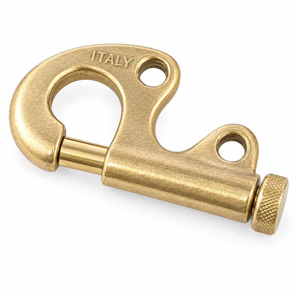 Annäh-Stagreiter NB 5160 aus Bronze mit Unterzug, Länge 60 mm, D1 12 mm, Größe 2, hergestellt in Italien