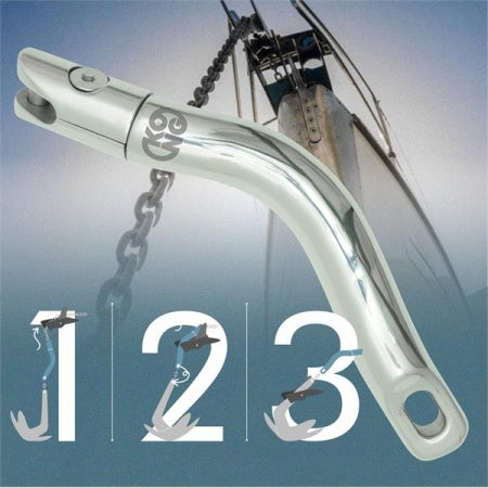 KONG Ankerwirbel MOORENA – Edelstahl A4 für 6–12 mm Kette