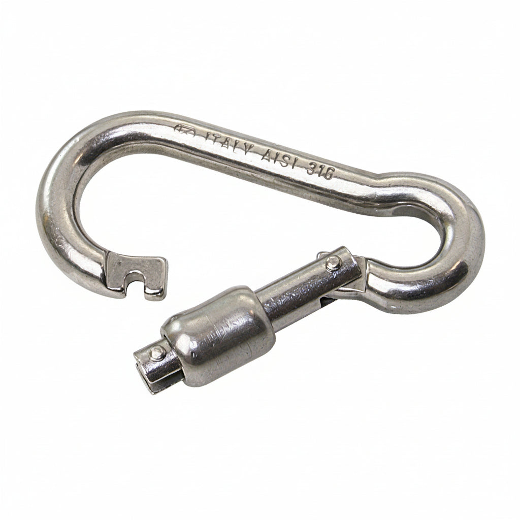 KONG Karabiner außen öffnend Edelstahl 1.4401 - 80mm