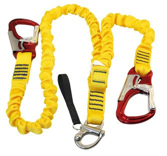 KONG Lifeline Sicherheitsleine 1,8+0,9 m – 1/2 Karabiner – Schnappschäkel – CE EN1095