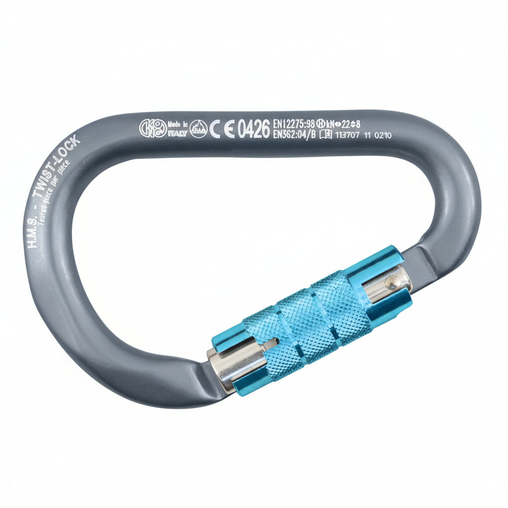 KONG HMS TWIST LOCK - HMS Karabiner mit TwistLock-Sicherung (95g, 2240kg)
