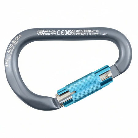 KONG HMS TWIST LOCK - HMS Karabiner mit TwistLock-Sicherung grau (95g, 2240kg)