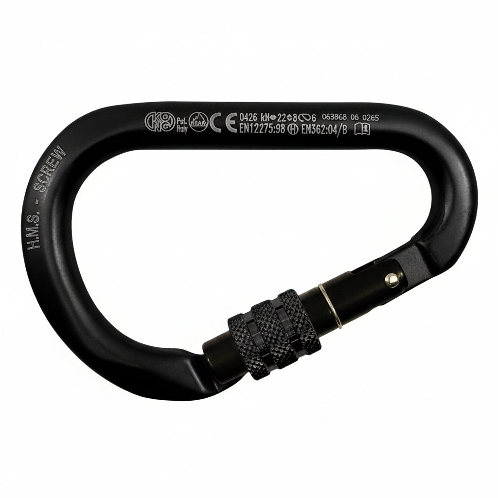 KONG HMS CLASSIC SCREW SLEEVE - HMS Karabiner mit Schraubsicherung (88g, 2240kg)