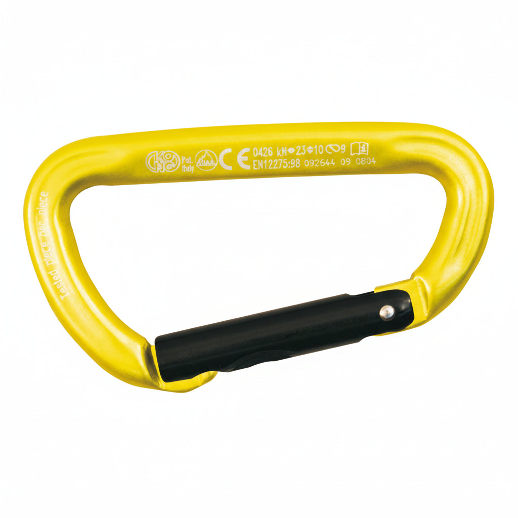 KONG TRAPPER STRAIGHT GATE - Asymmetrischer Karabiner mit Keylock (55g, 2345kg)