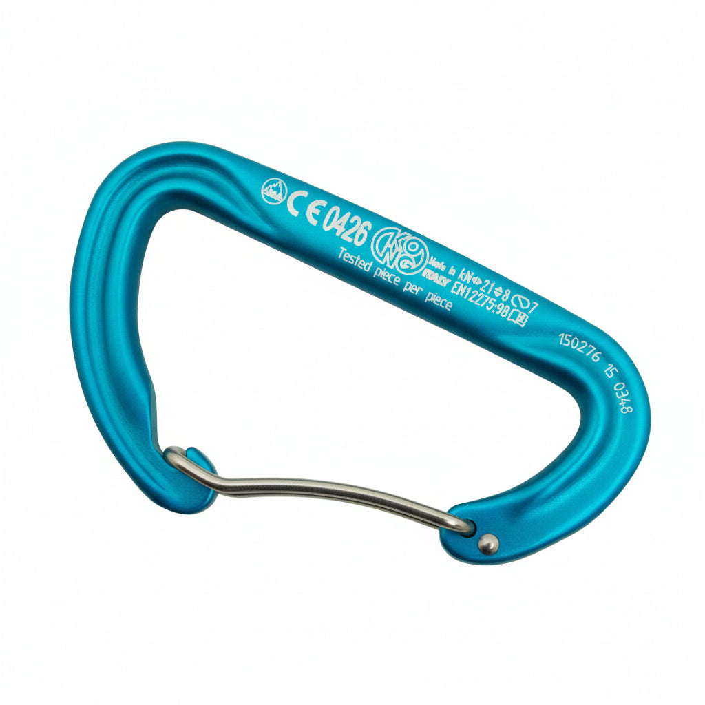 KONG ARGON F Karabinerhaken asymmetrisch Aluminium D-Form - ultraleicht