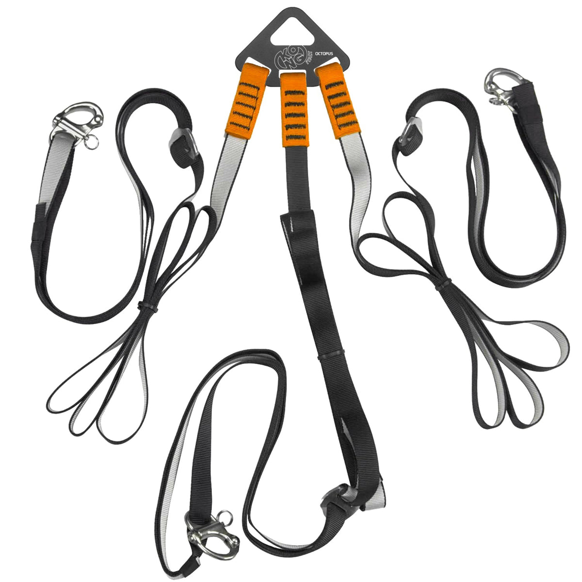 KONG Octopus RIB-Hebesystem – Aluminiumplatte mit verstellbaren Bändern und Schlaufenriemen (NBOCTOPUS)