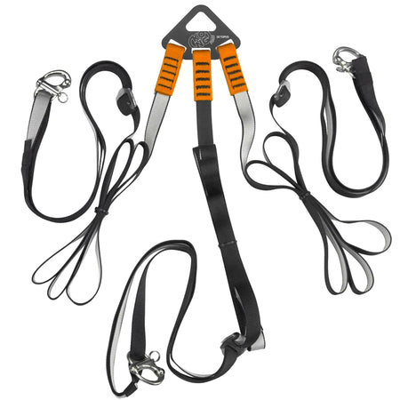 KONG Octopus RIB-Hebesystem – Aluminiumplatte mit verstellbaren Bändern und Schlaufenriemen (NBOCTOPUS)