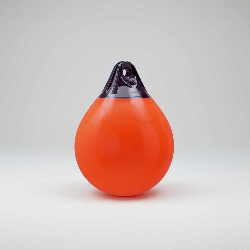 Polyform Norway Kugelfender A-Serie - Runder Bootsfender Blau/Weiß/Schwarz/Rot rot