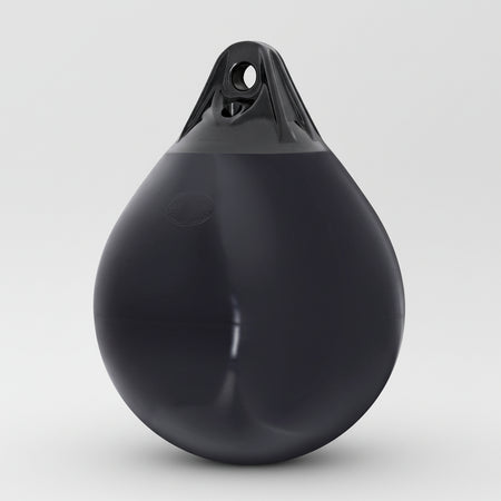 Polyform Norway Kugelfender A-Serie - Runder Bootsfender Blau/Weiß/Schwarz/Rot schwarz