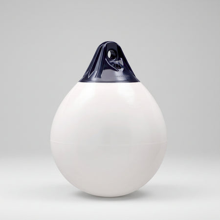 Polyform Norway Kugelfender A-Serie - Runder Bootsfender Blau/Weiß/Schwarz/Rot weiß