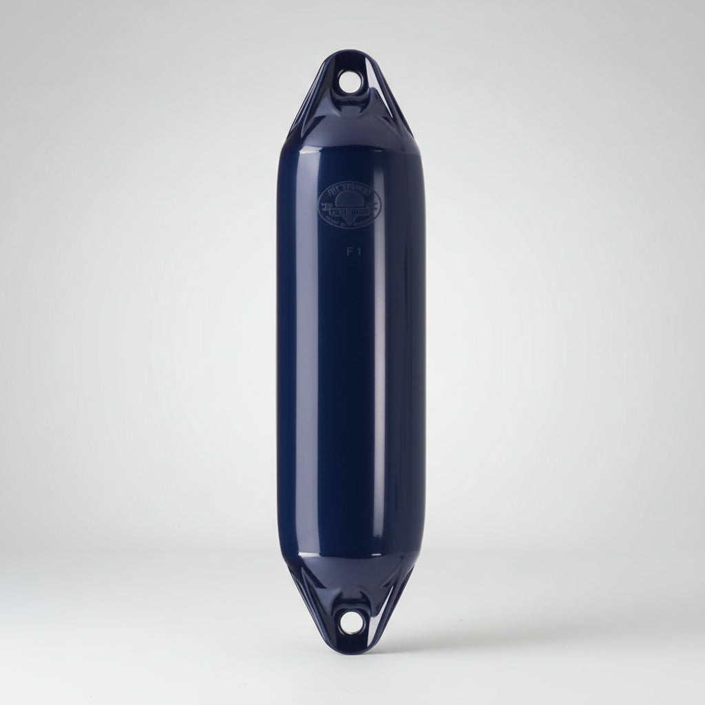 Polyform Norway Fender F-Serie - Zylindrischer Bootsfender Blau/Weiß/Schwarz blau