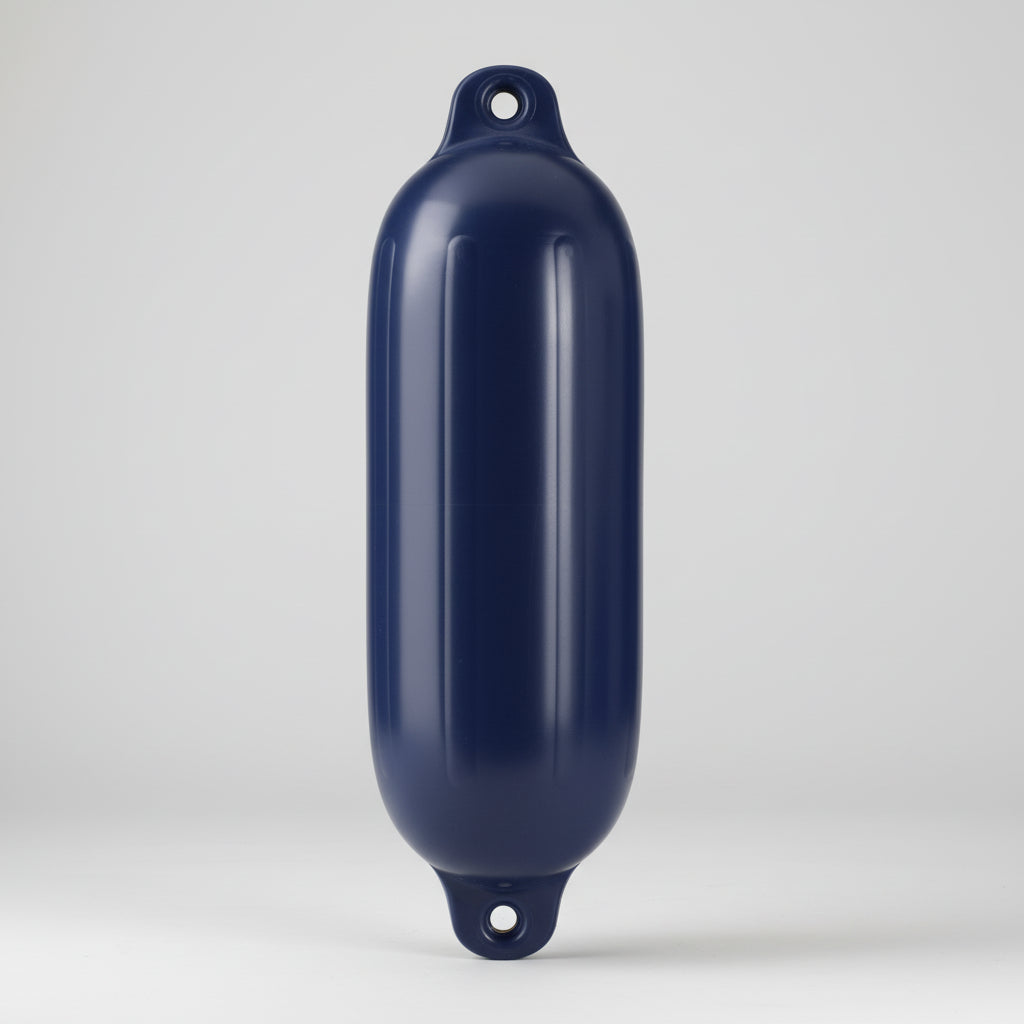 Polyform Norway Fender G-Serie - Leichter Bootsfender mit Verstärkungsrippen Blau/Weiß/Schwarz blau