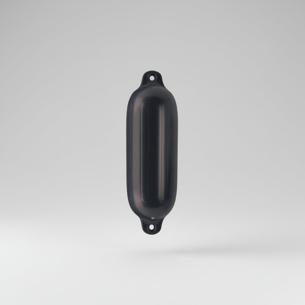Polyform Norway Fender G-Serie - Leichter Bootsfender mit Verstärkungsrippen Blau/Weiß/Schwarz schwarz